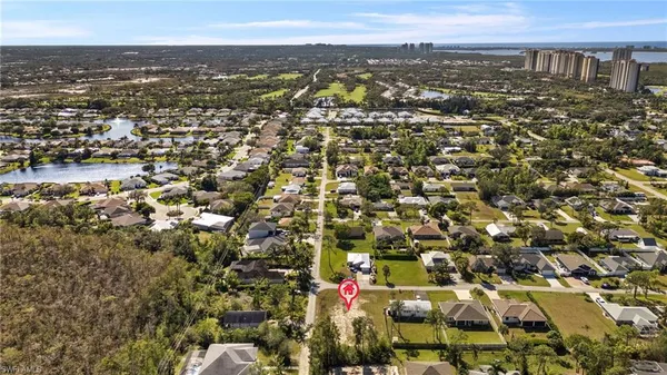 an aerial view of multiple house
