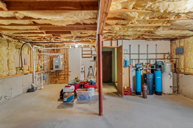 a view of a tree with a yard