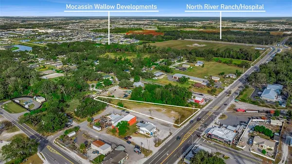 a view of a city with an ocean view