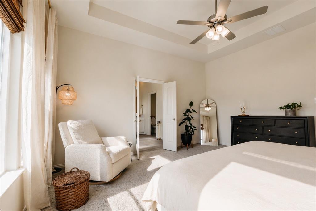 1530 County Road 200 Valley View, TX 76272 - Photo 20 of 34 Recessed ceiling with an overhead fan and lighting fixture