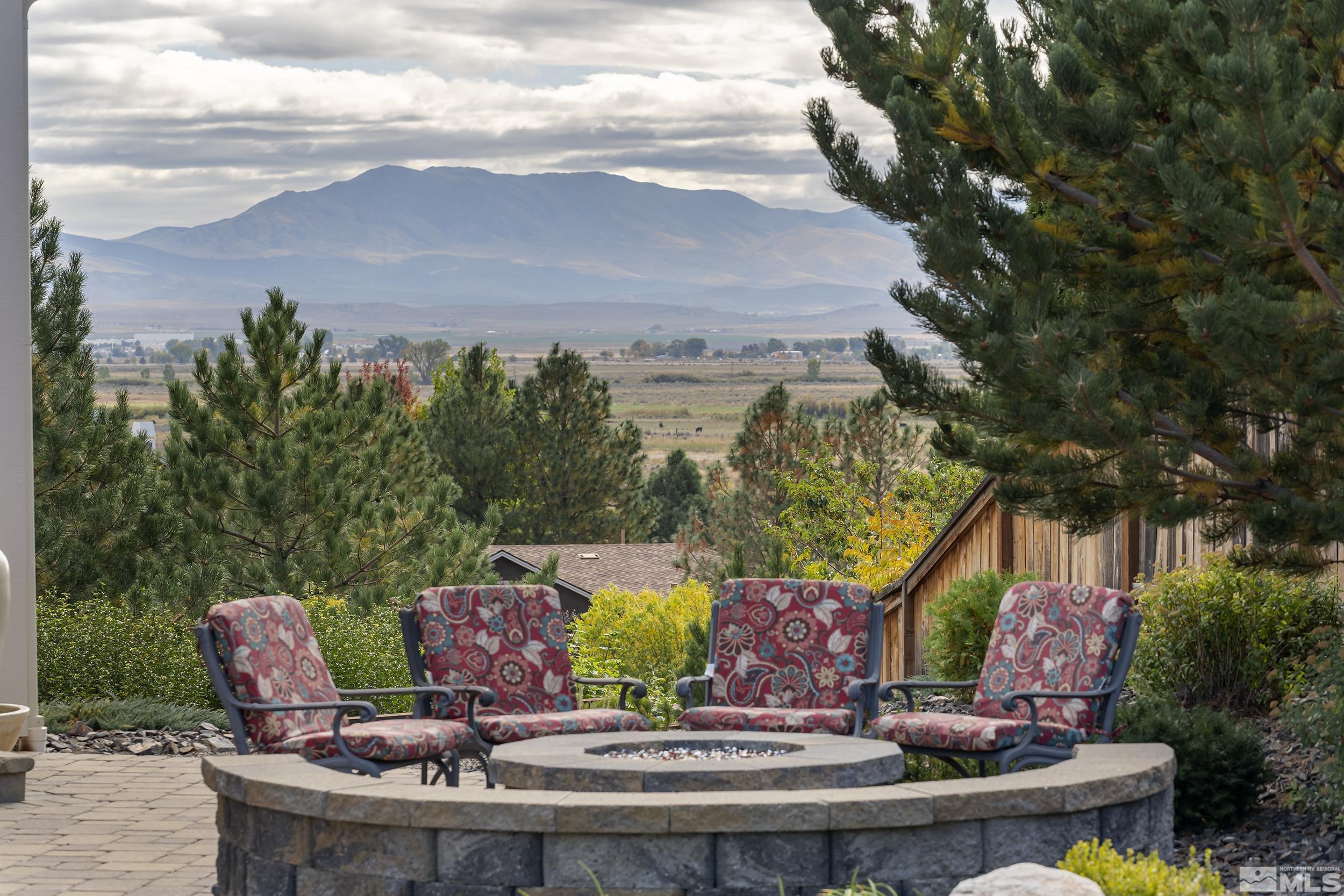 2892 Promontory Drive Genoa, NV 89411 - Photo 36 of 40 a view of a fountain in the backyard of a house