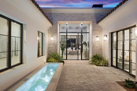 a view of a porch of the house