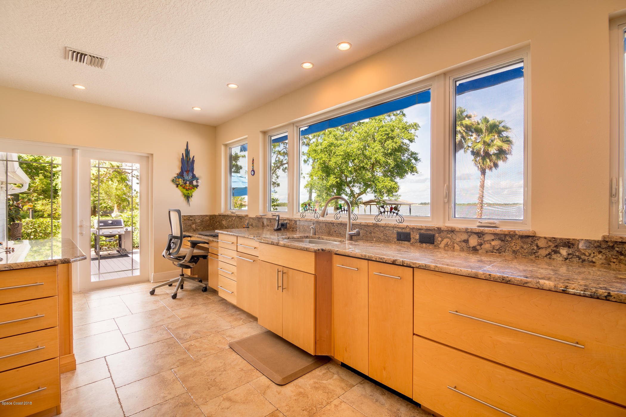 1125 Faulkingham Road Merritt Island, FL 32952 - Photo 6 of 35 Built -in Desk overlooking water