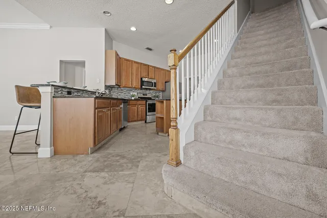 a house with porch space