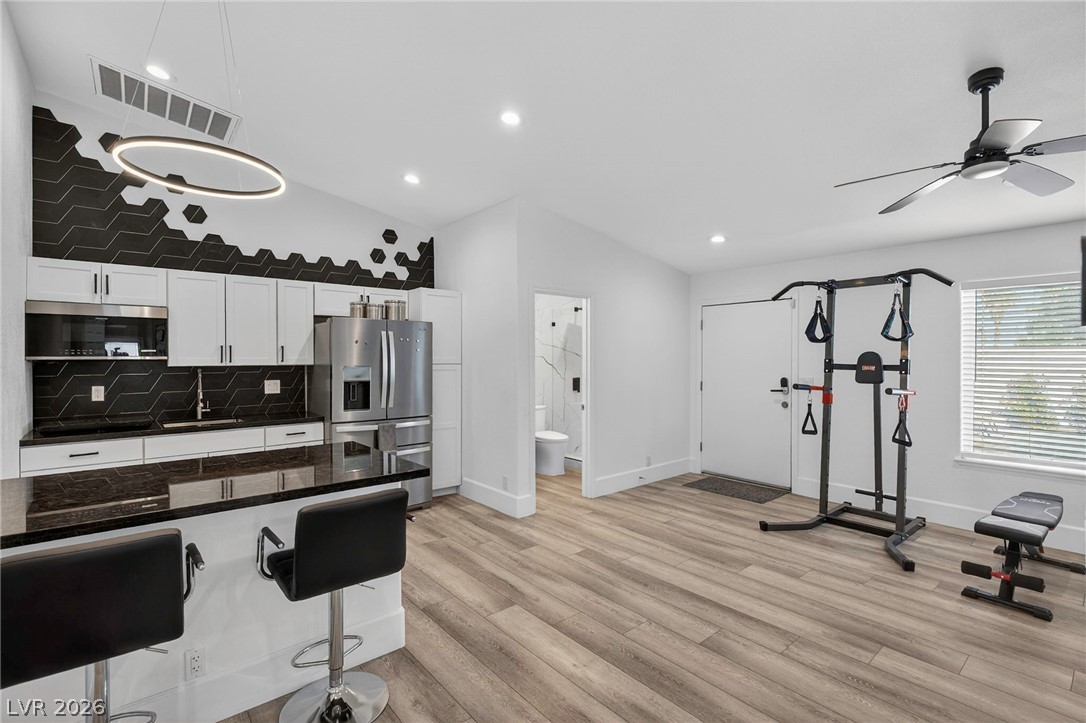 363 East Robindale Road Las Vegas, NV 89123 - Photo 29 of 59 Gym room - multigen with kitchenette and bathroom