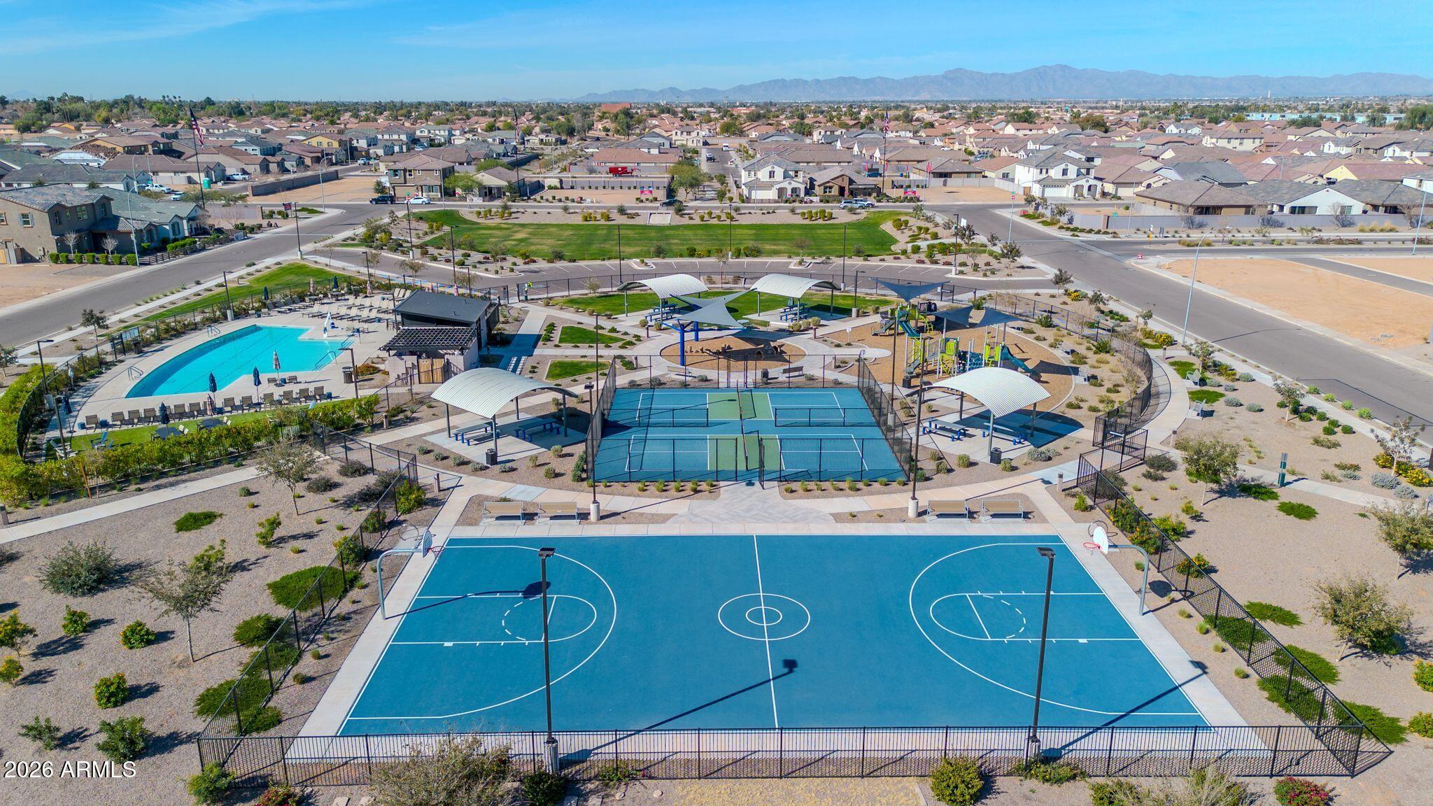 10223 West Piccadilly Road Avondale, AZ 85392 - Photo 32 of 35 an aerial view of a house with a garden