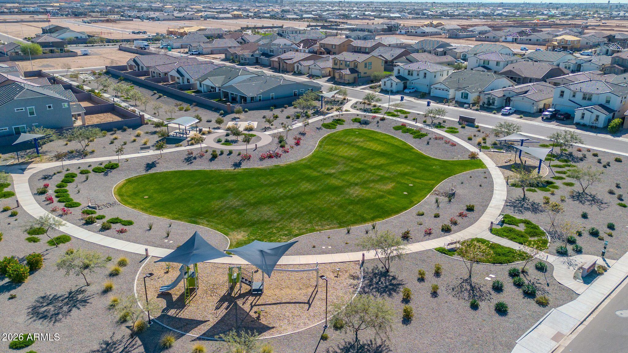 10223 West Piccadilly Road Avondale, AZ 85392 - Photo 34 of 35 an aerial view of a swimming pool and outdoor space
