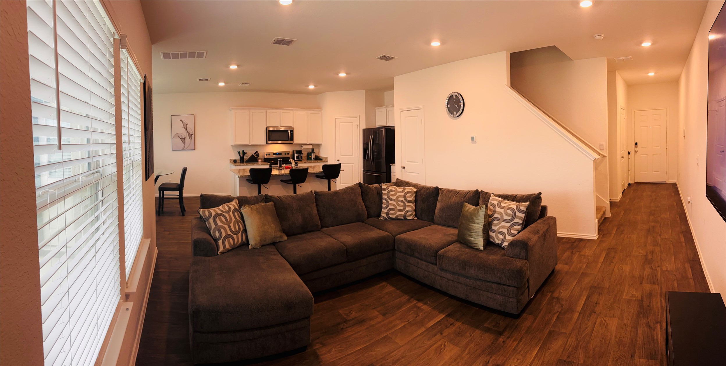 14817 Perlino Way, Unit A Manor, TX 78653 - Photo 4 of 40 a living room with furniture and wooden floor
