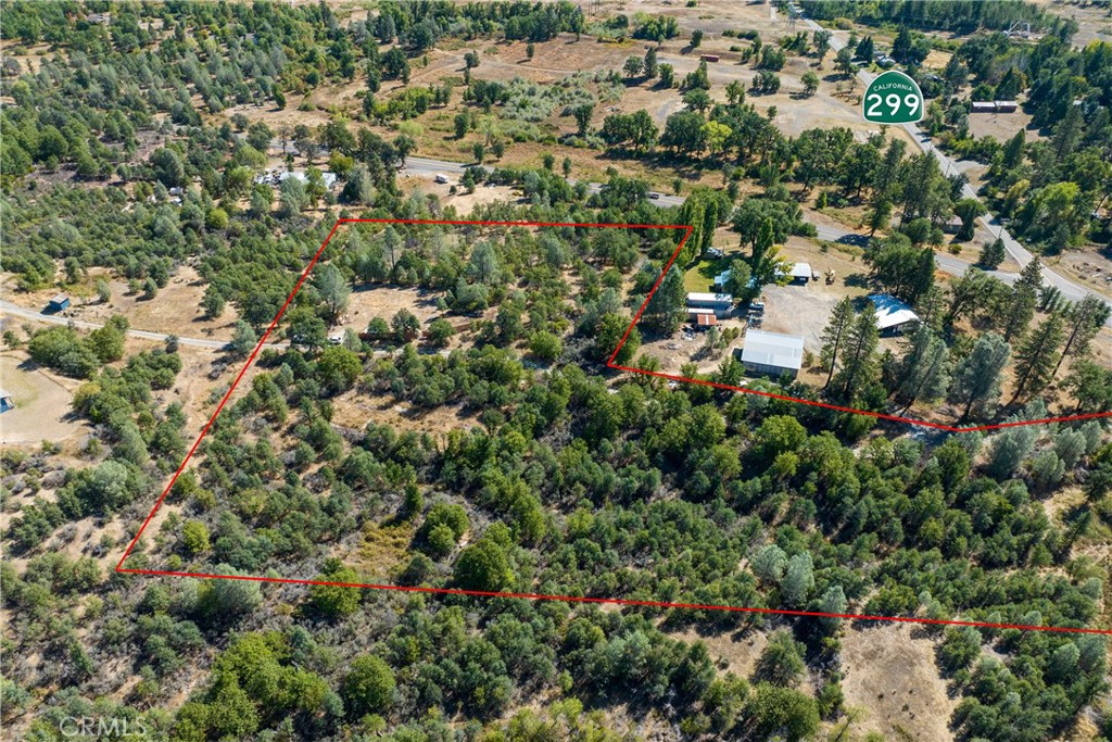 0 Round Mountain Road Montgomery Creek, CA 96065 - Photo 8 of 8 an aerial view of a houses with a yard