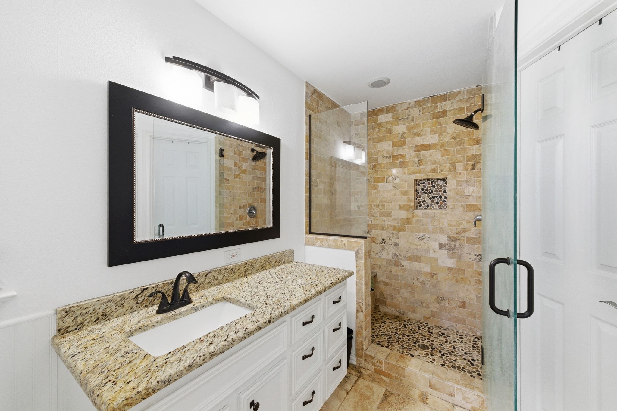 162 Farm To Market 672 Dale, TX 78616 - Photo 17 of 40 Full bathroom featuring vanity and a stall shower