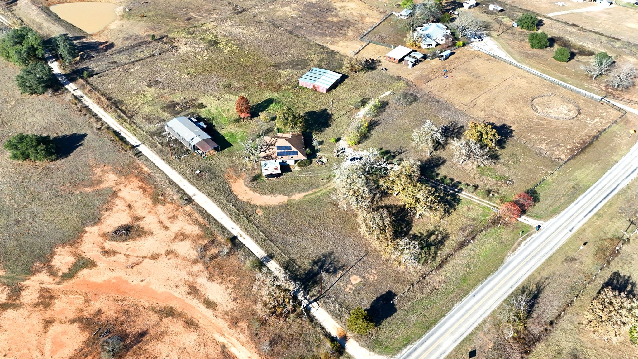 162 Farm To Market 672 Dale, TX 78616 - Photo 38 of 40 Aerial view of property and surrounding area featuring rural landscape