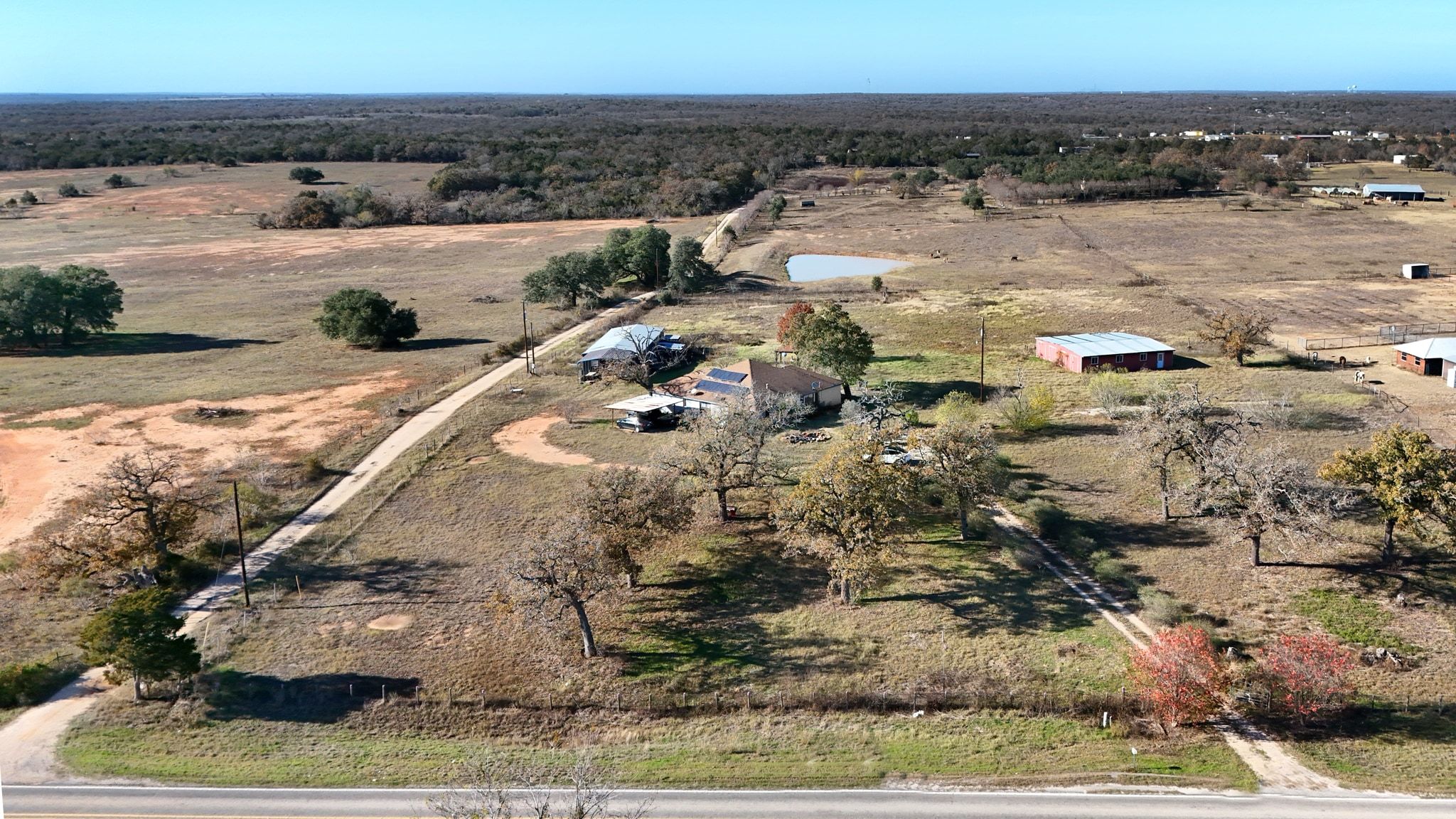 162 Farm To Market 672 Dale, TX 78616 - Photo 40 of 40 Aerial view of property and surrounding area featuring rural landscape