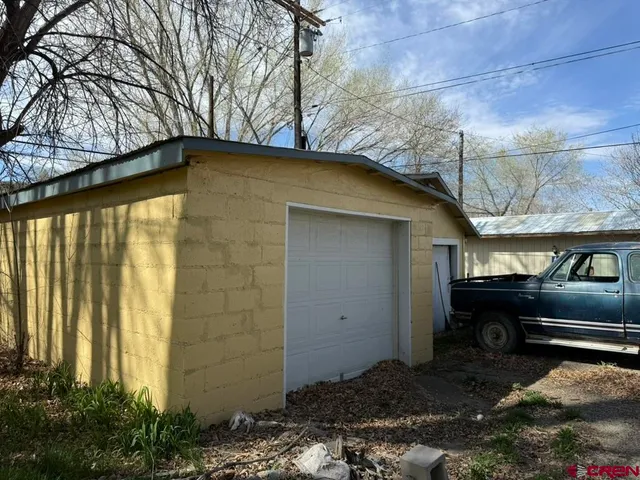 a backyard of a house