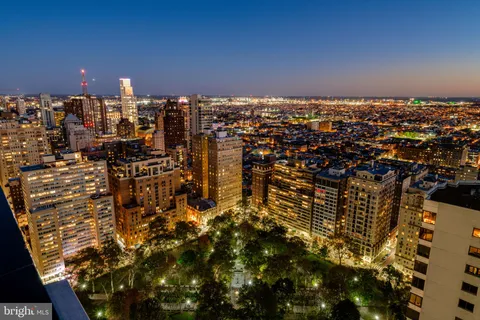 a view of city from balcony