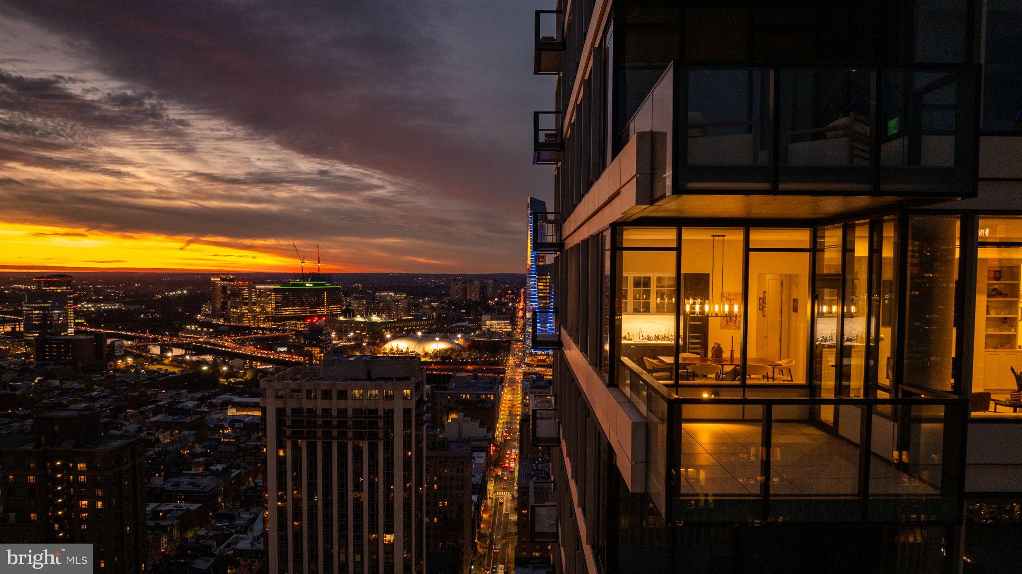 1911 Walnut Street, Unit 3301 Philadelphia, PA 19103 - Photo 32 of 50 a view of city from balcony