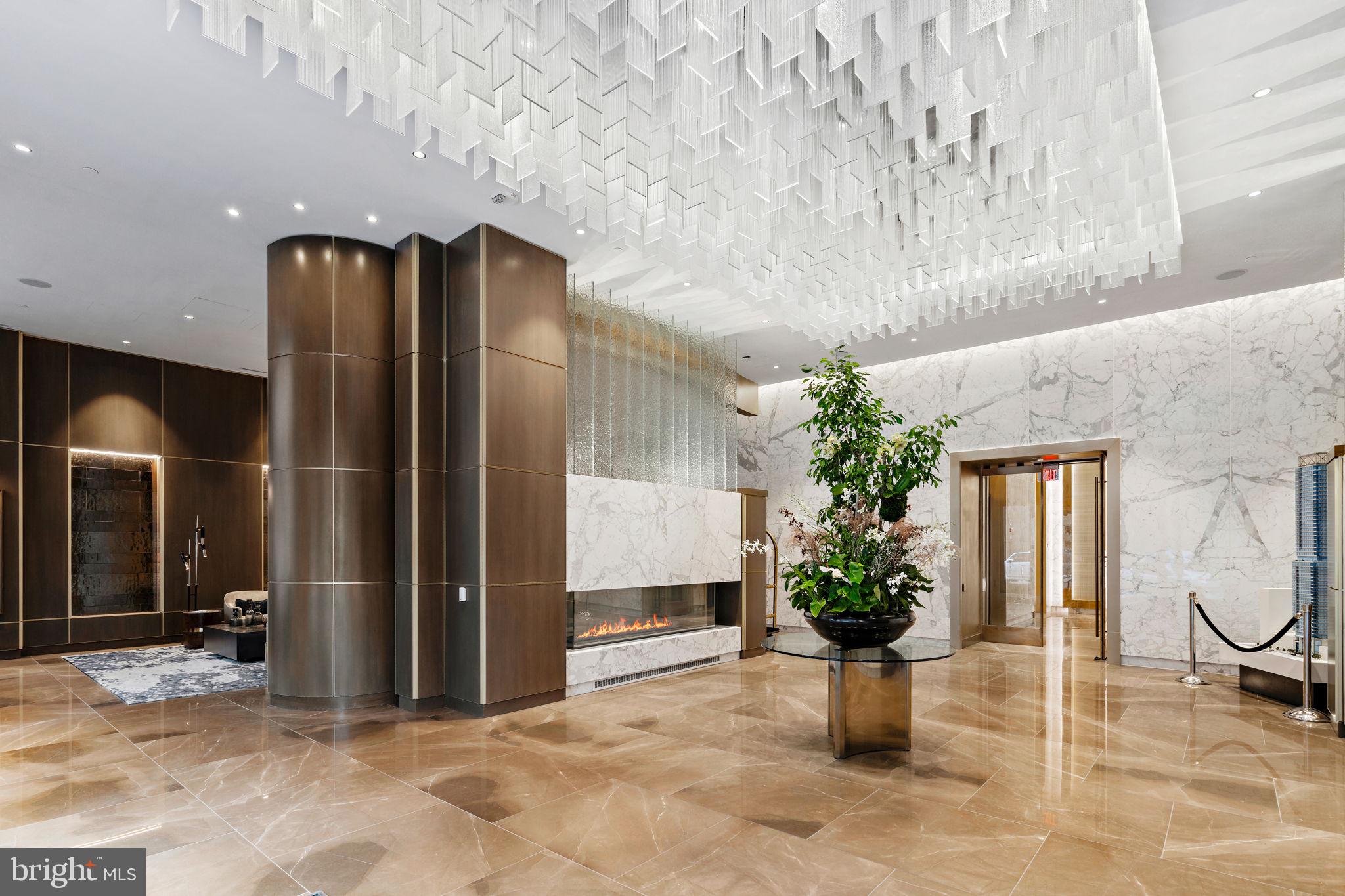 1911 Walnut Street, Unit 3301 Philadelphia, PA 19103 - Photo 36 of 50 a view of entryway with a chandelier