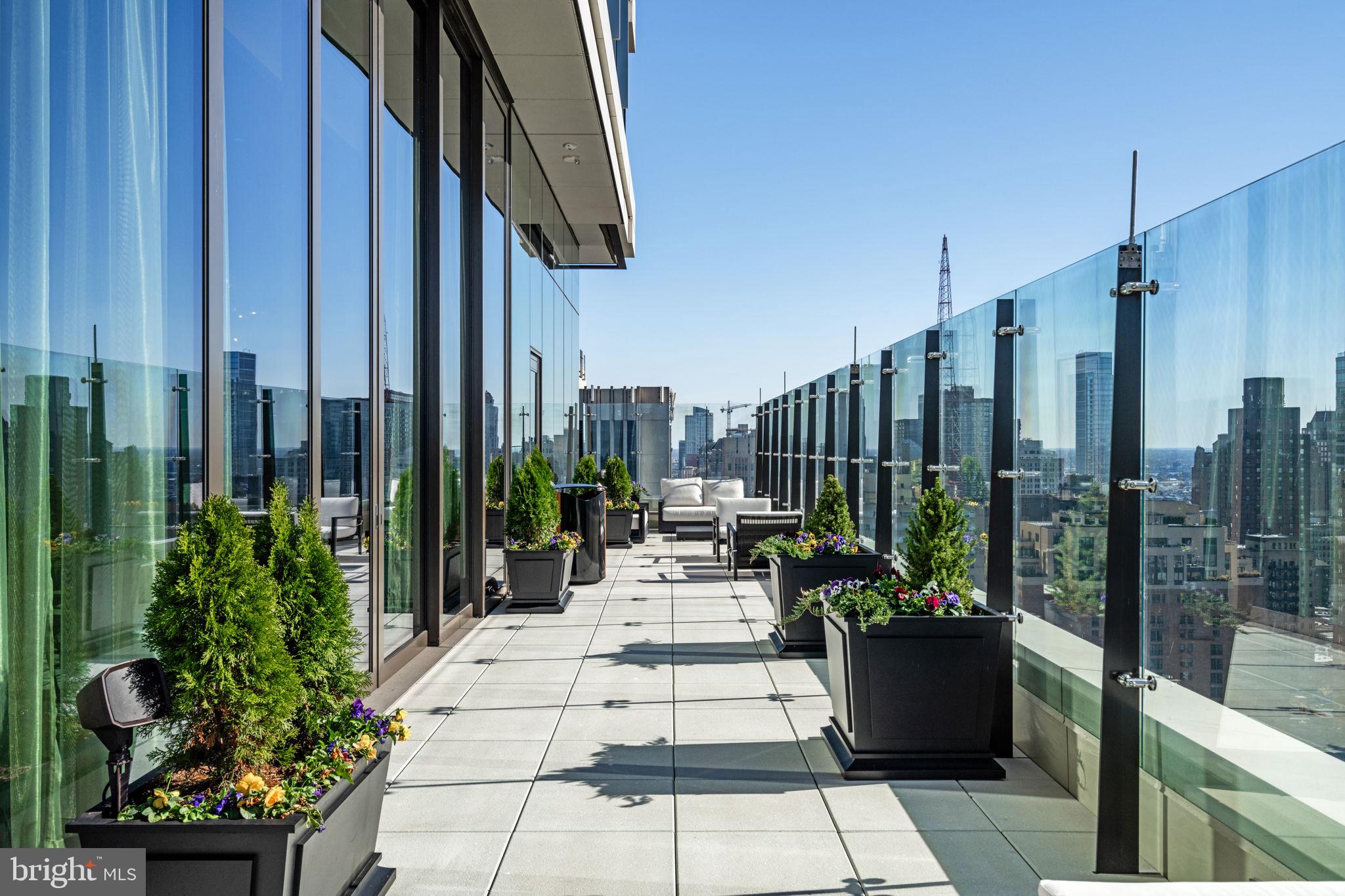 1911 Walnut Street, Unit 3301 Philadelphia, PA 19103 - Photo 41 of 50 a view of balcony and patio