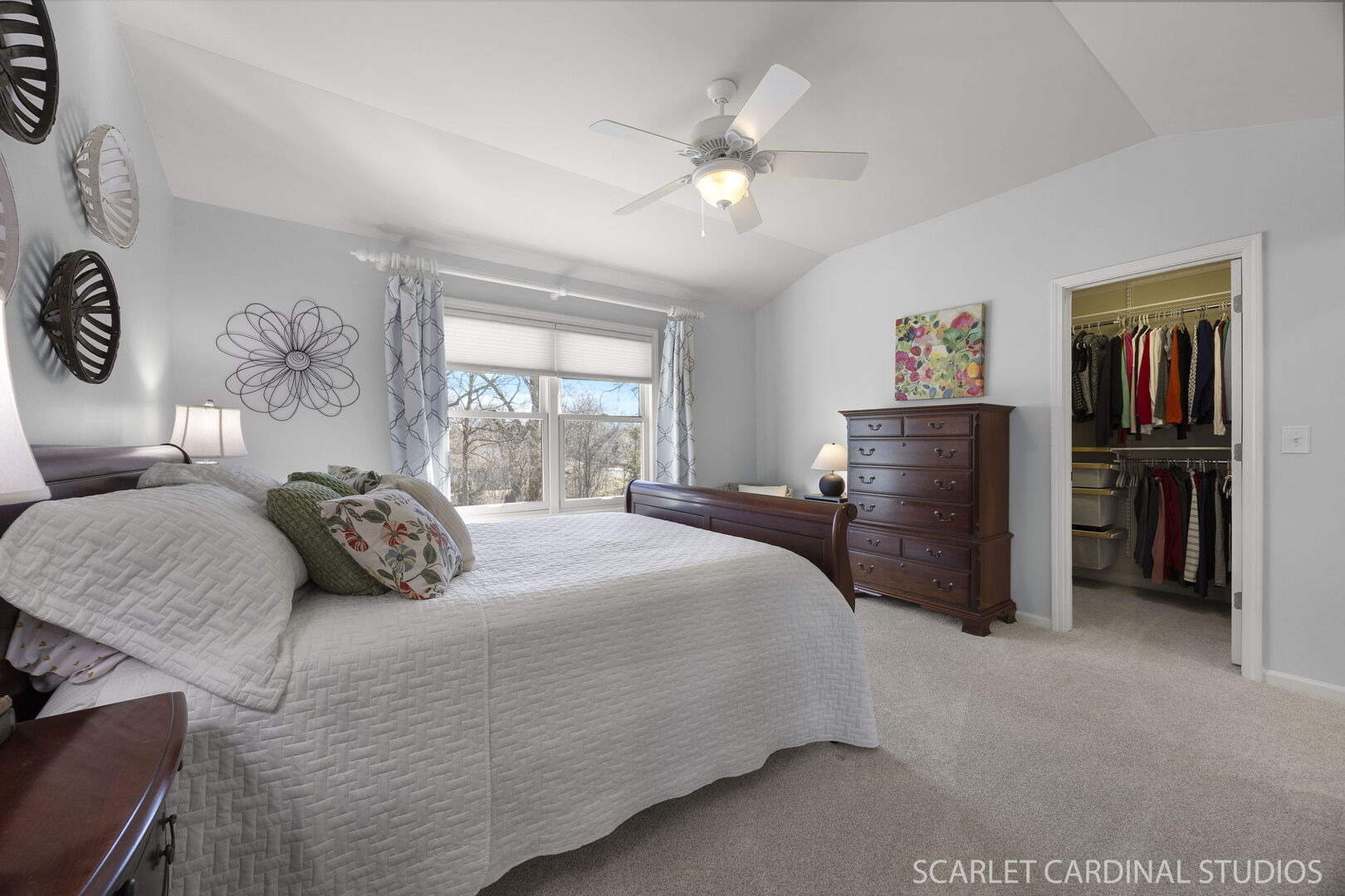 1907 Kingsbrook Court Wheaton, IL 60187 - Photo 13 of 29 a bedroom with a bed and ceiling fan