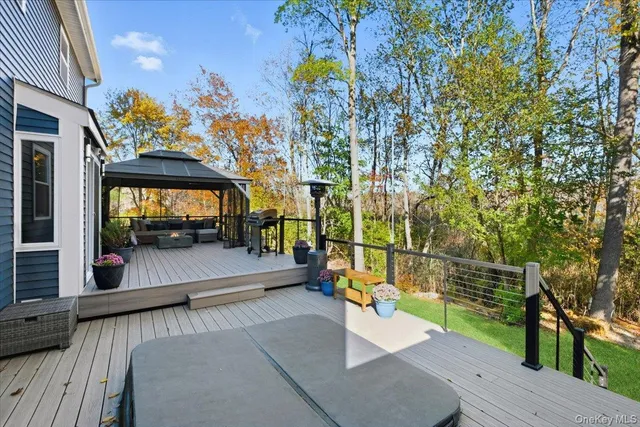 a outdoor living space with furniture and garden view