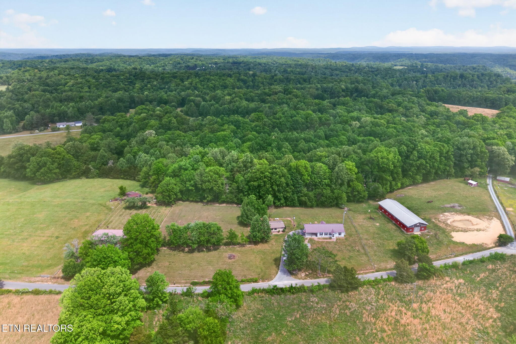 259 Freewill Ridge Road Gainesboro, TN 38562 - Photo 17 of 36 an aerial view of residential houses with outdoor space and trees