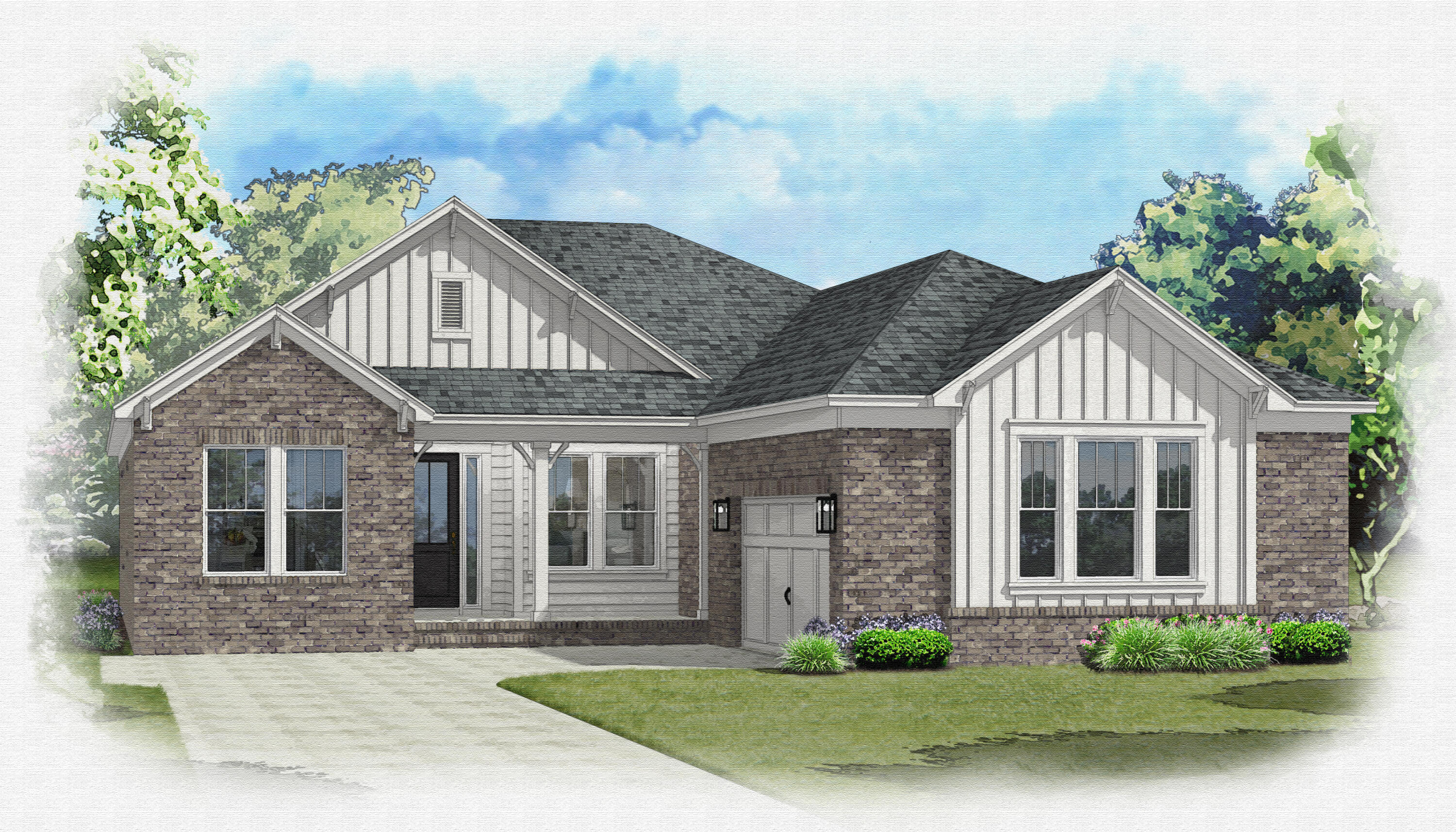 246 Foxglove Run Niceville, FL 32578 - Photo 3 of 40 a front view of a house with a yard and potted plants