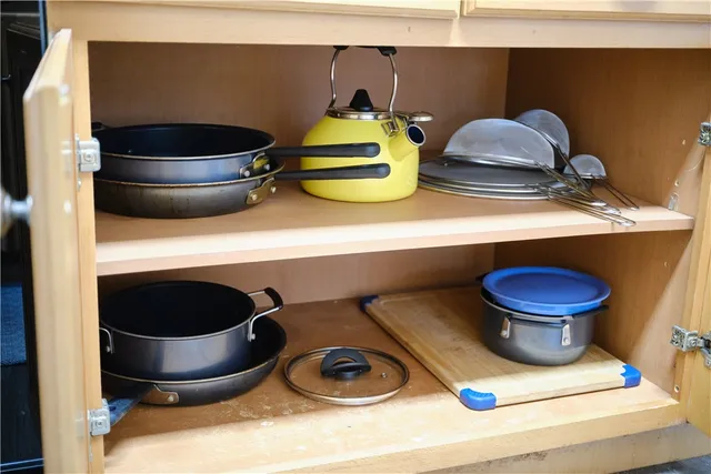 a building outdoor space with patio furniture