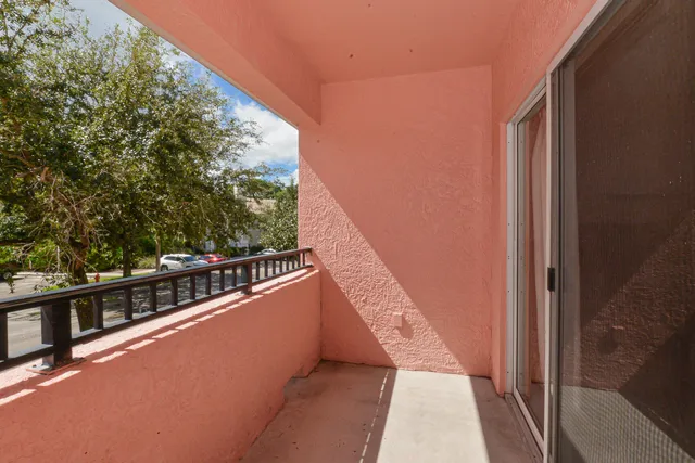 a view of balcony with couch