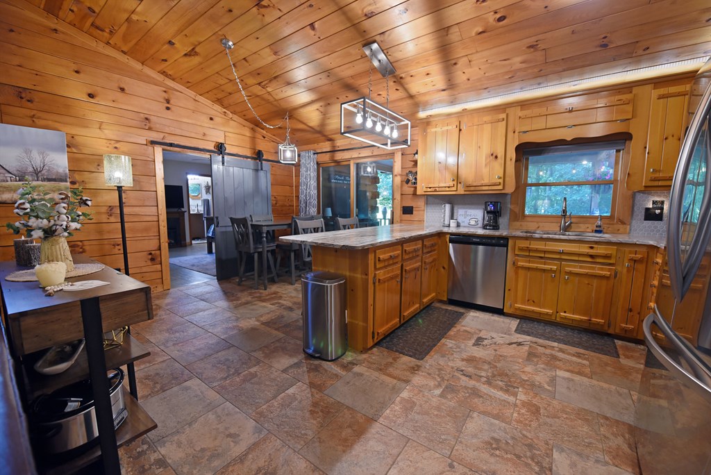 90 Log Cabin Road Blairsville, GA 30512 - Photo 12 of 45 a kitchen with lots of counter top space