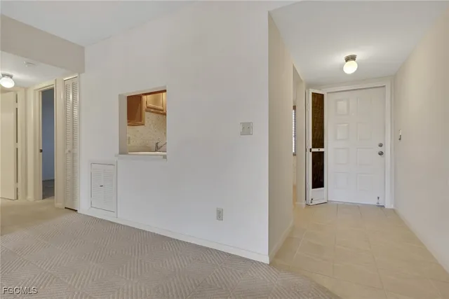 a view of an empty room