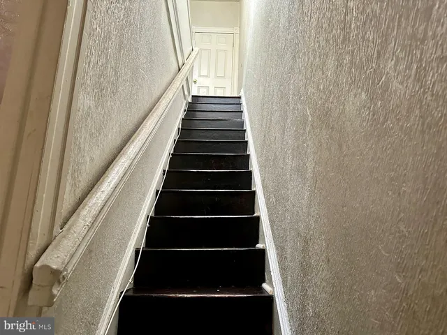 a view of stairs