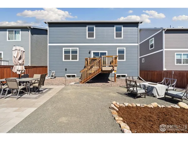 a outdoor space with patio furniture