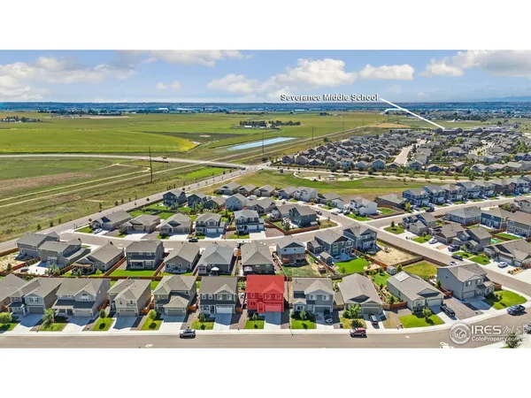 an aerial view of a city