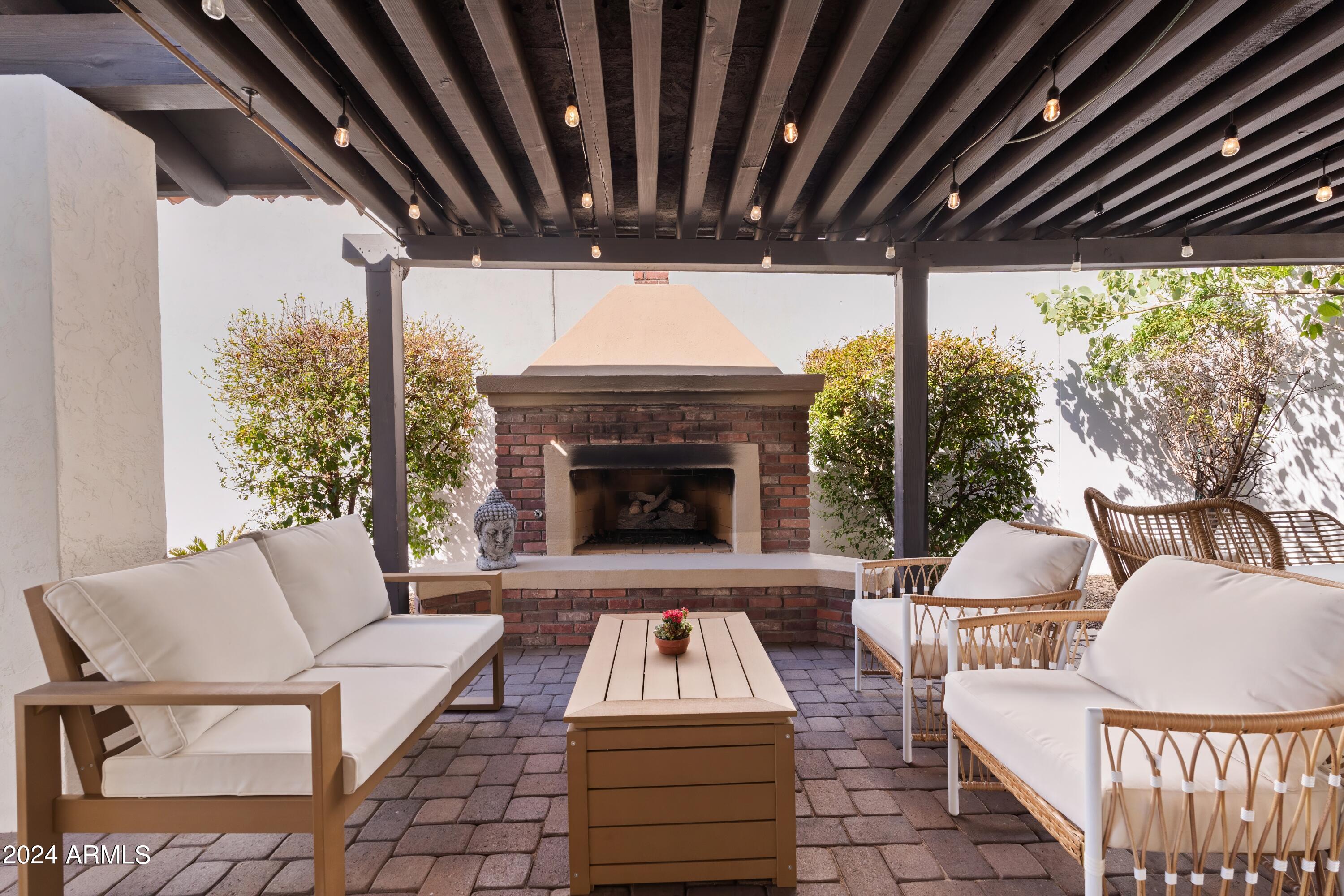 1225 East Rancho Drive Phoenix, AZ 85014 - Photo 34 of 39 Outdoor Gas Fireplace