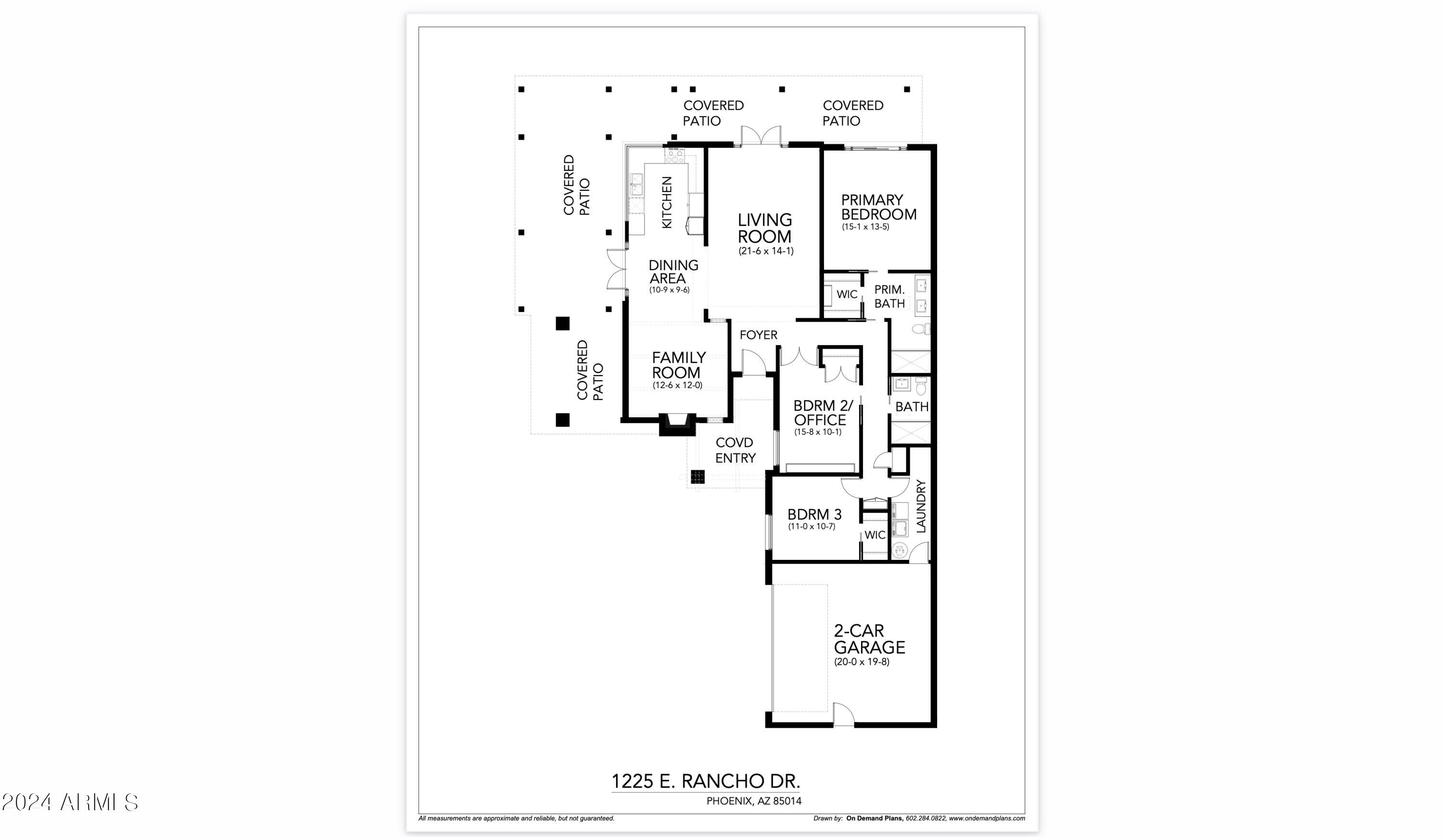 1225 East Rancho Drive Phoenix, AZ 85014 - Photo 39 of 39 Floor Plan