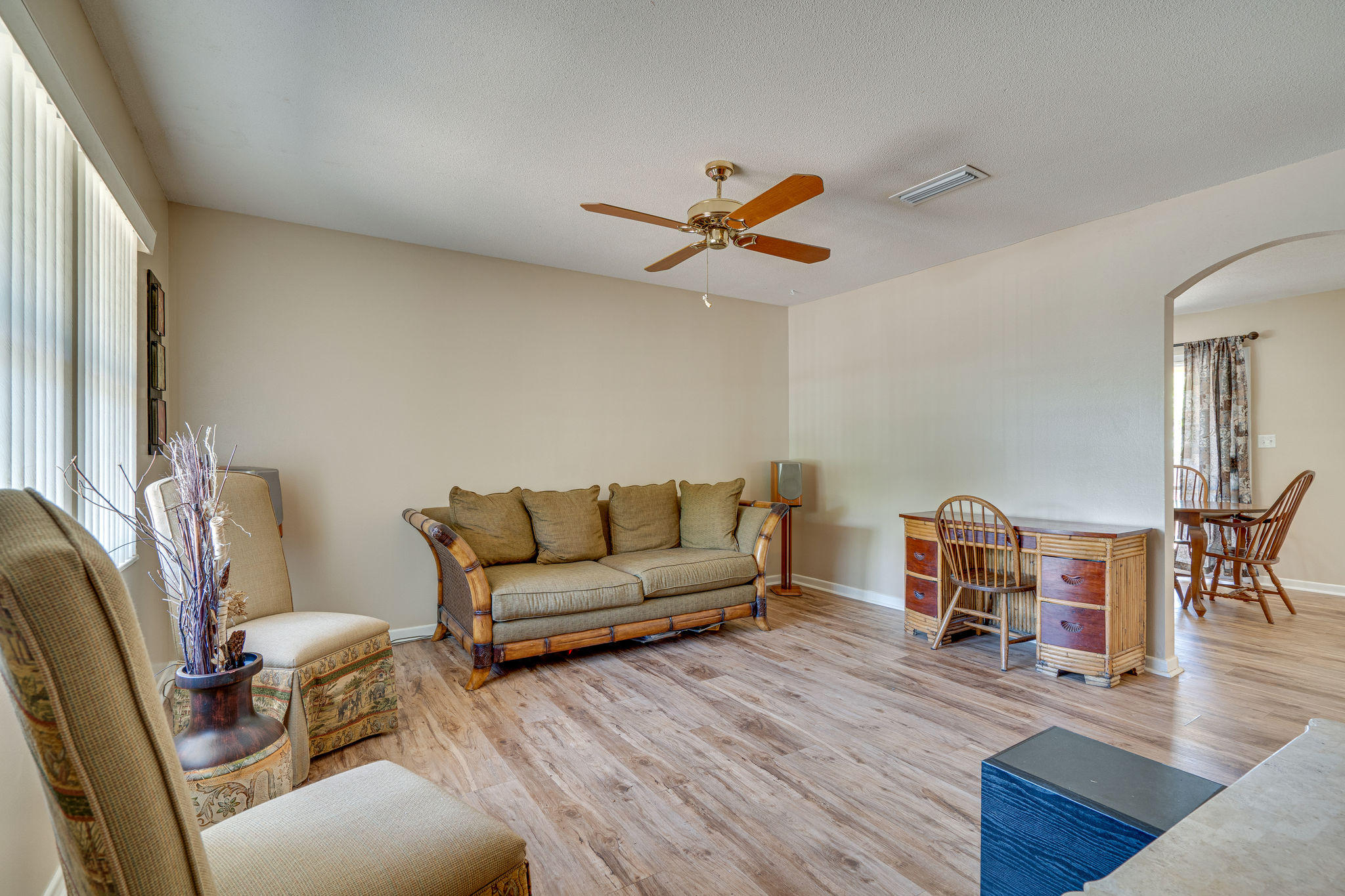 236 Deluna Road Southwest Fort Walton Beach, FL 32548 - Photo 6 of 26 a living room with furniture and a wooden floor