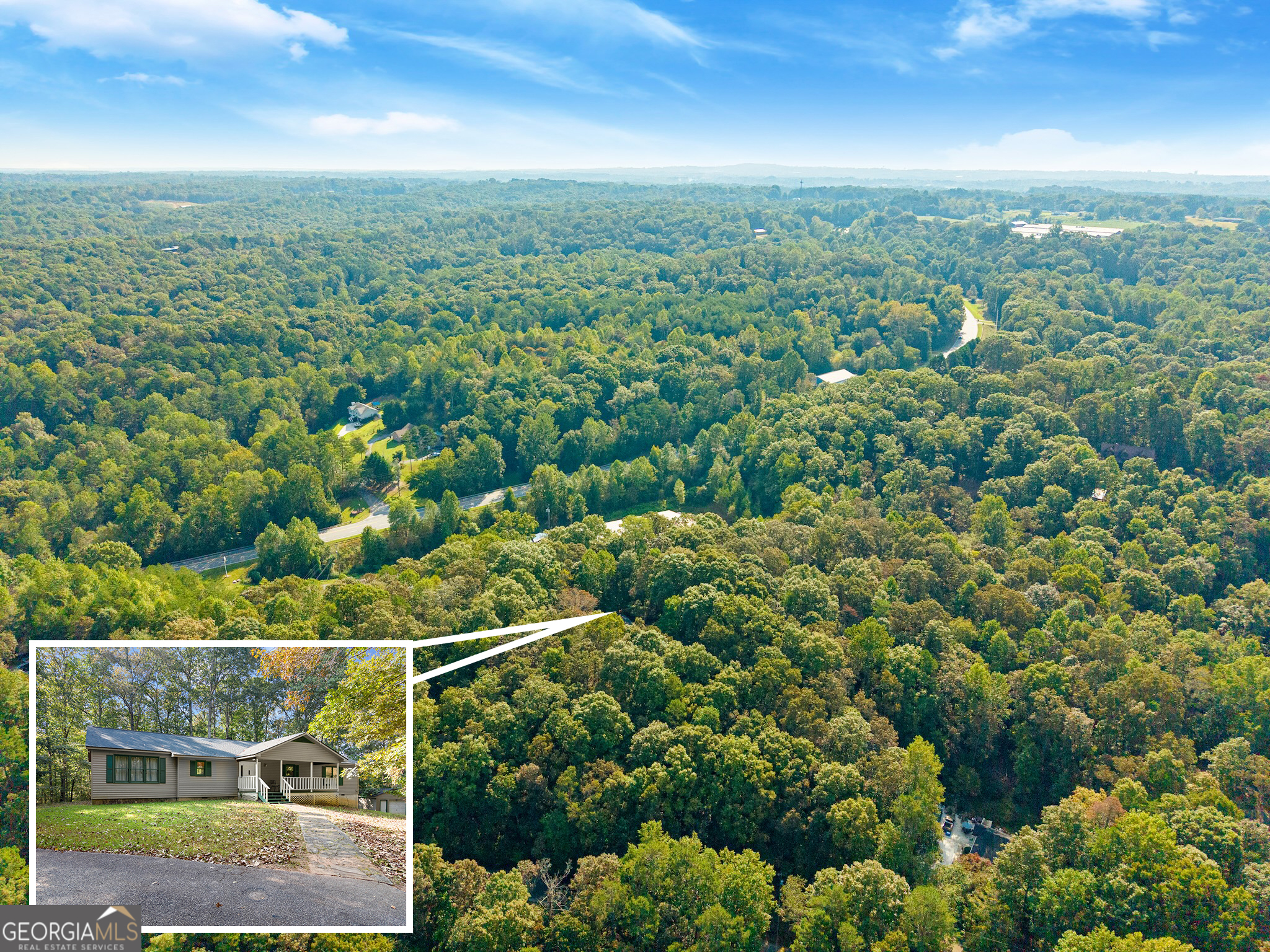 350 Old River Road Cornelia, GA 30531 - Photo 3 of 42 an aerial view of residential houses with outdoor space and trees