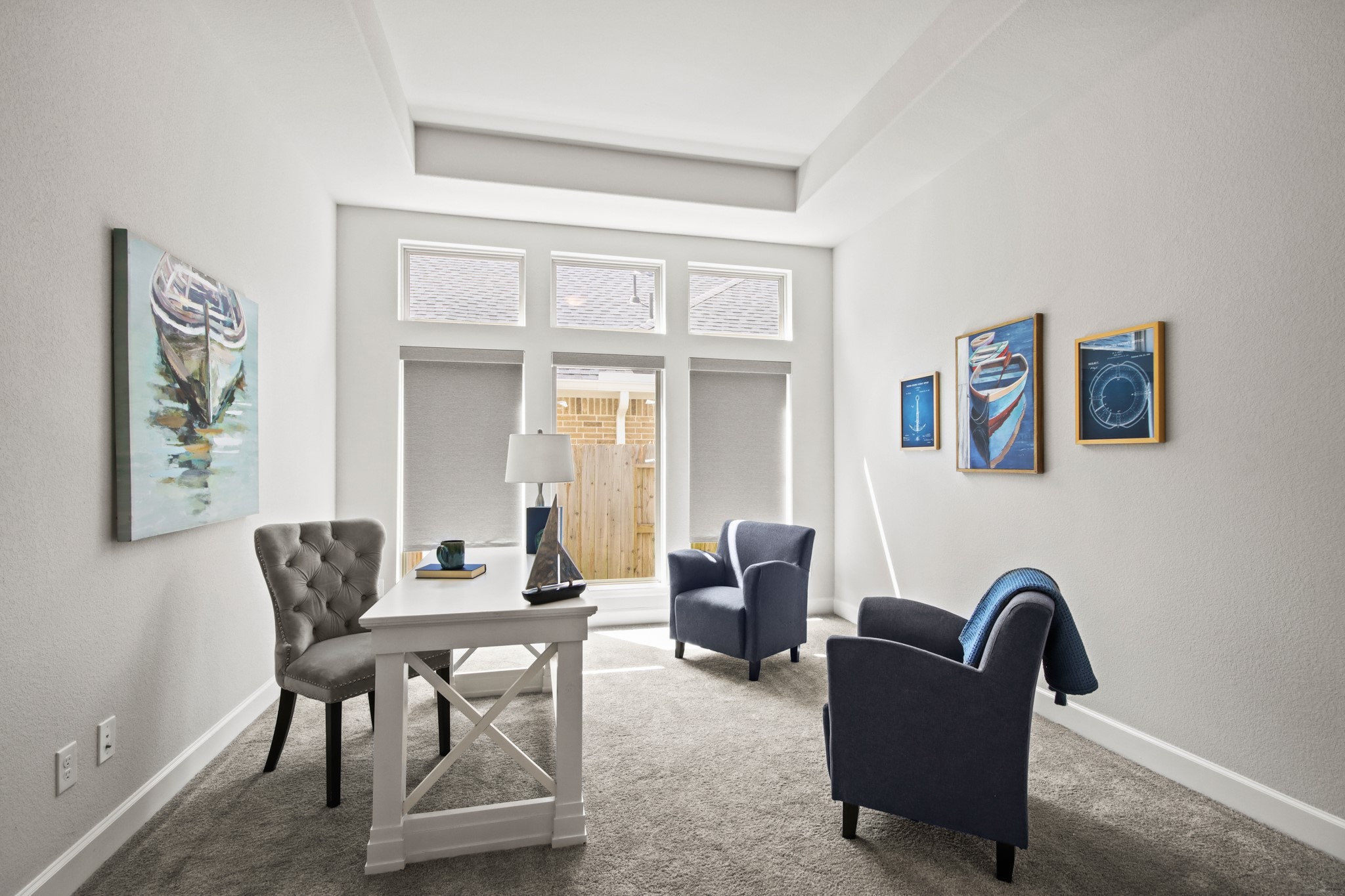 17406 Bayflower Conroe, TX 77385 - Photo 15 of 35 This flex space offers an area with large windows, perfect for a home office or a reading nook.