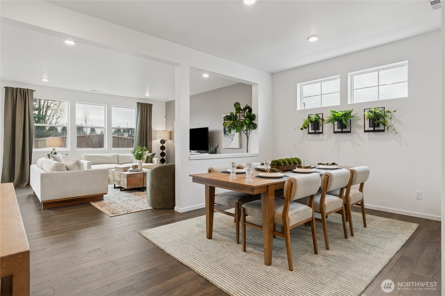 541 Hann Street, Unit 6 Buckley, WA 98321 - Photo 4 of 36 a view of a dining room with furniture and wooden floor