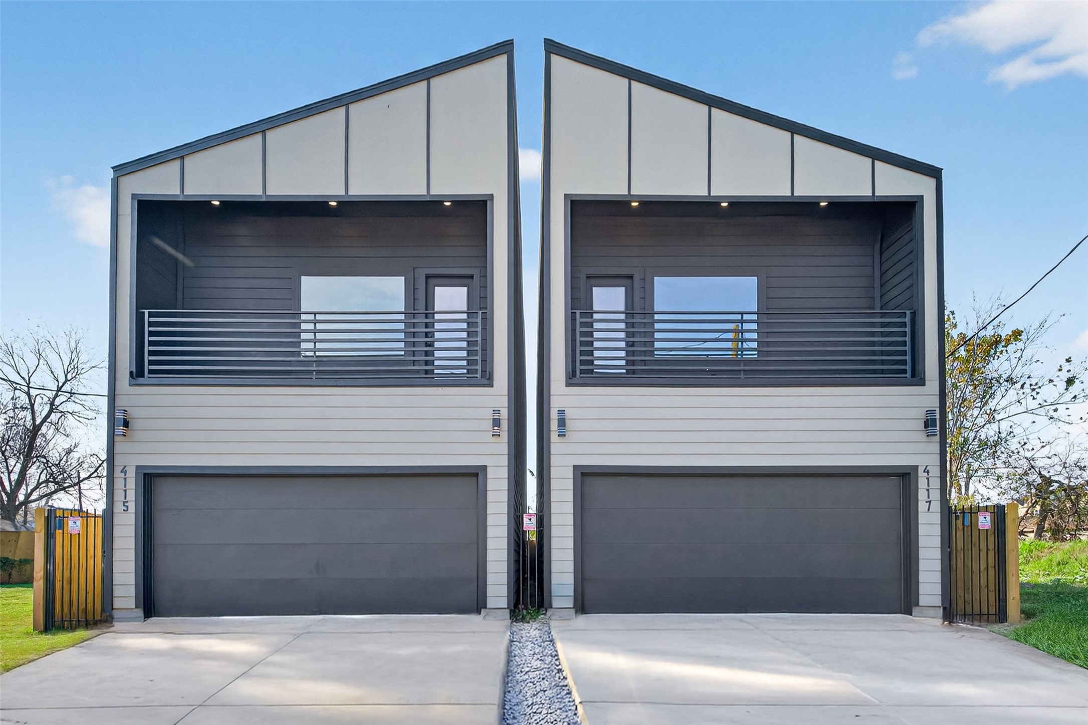 a front view of a house
