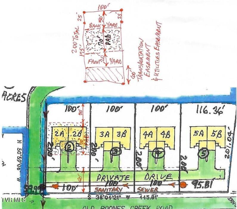 Tbd Boones Creek Road Jonesborough, TN 37659 - Photo 2 of 25 plat with road