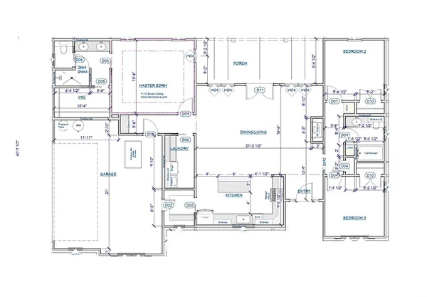 a picture of a bathroom with a shower