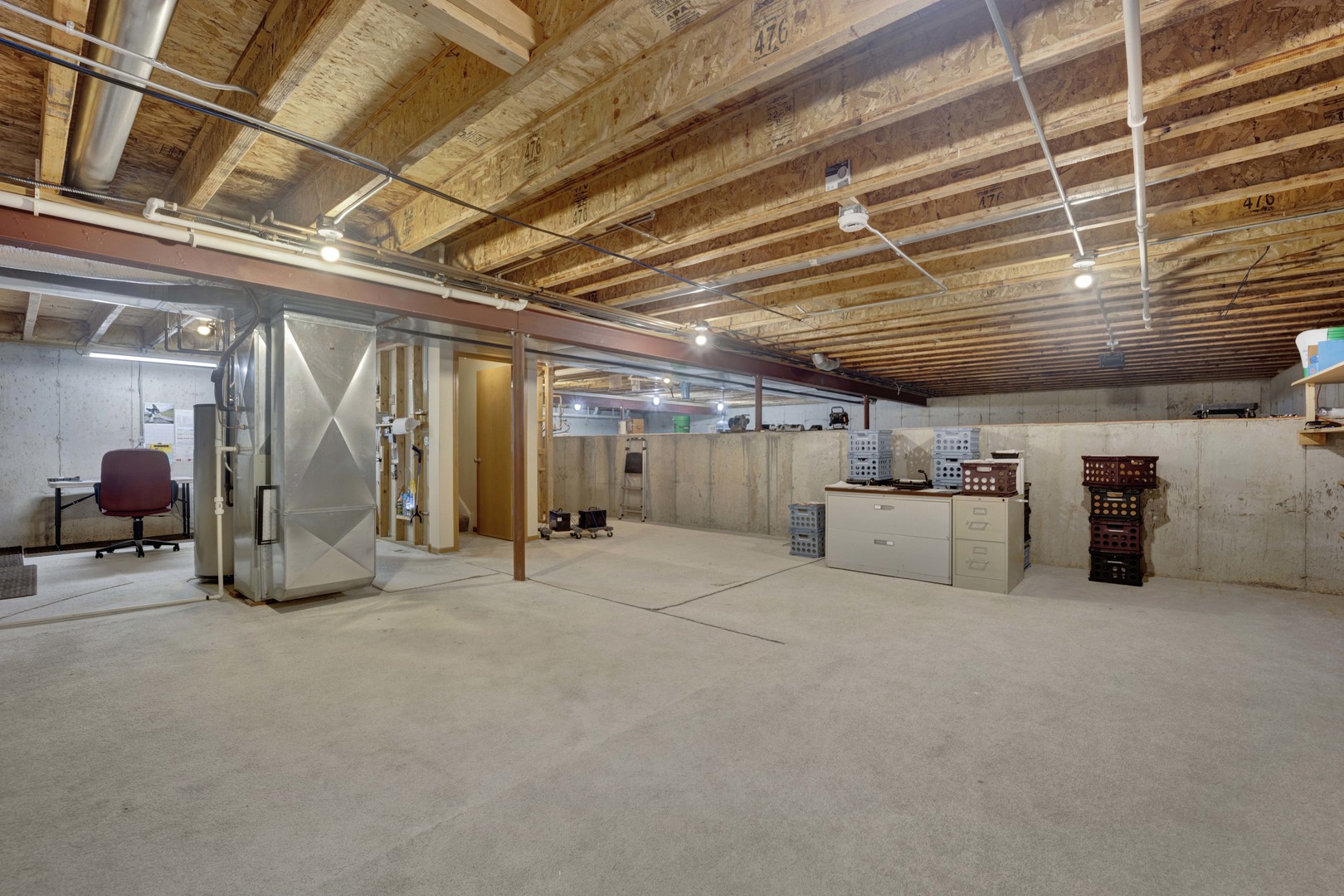 3904 Stockton Drive Joliet, IL 60421 - Photo 29 of 33 a view of a empty room with wooden ceiling