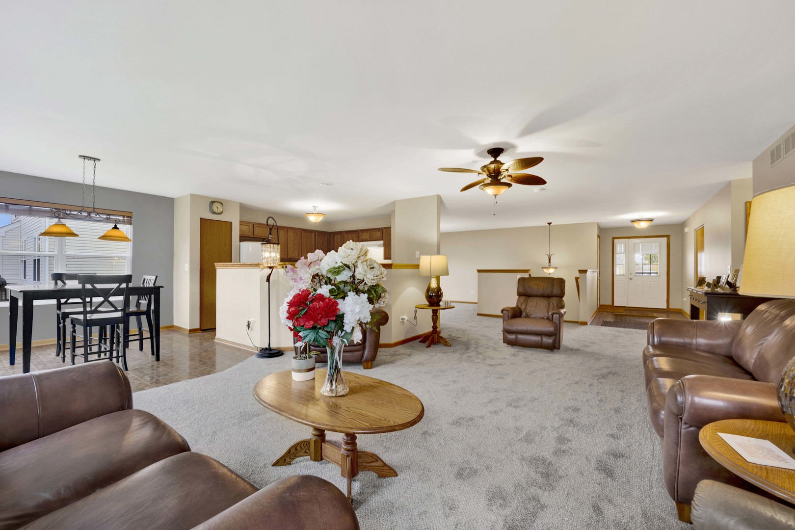 3904 Stockton Drive Joliet, IL 60421 - Photo 7 of 33 a living room with furniture and a flat screen tv