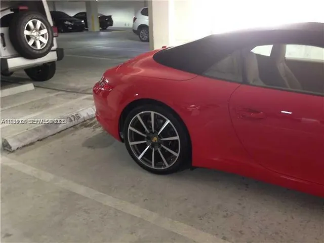 a view of a car garage