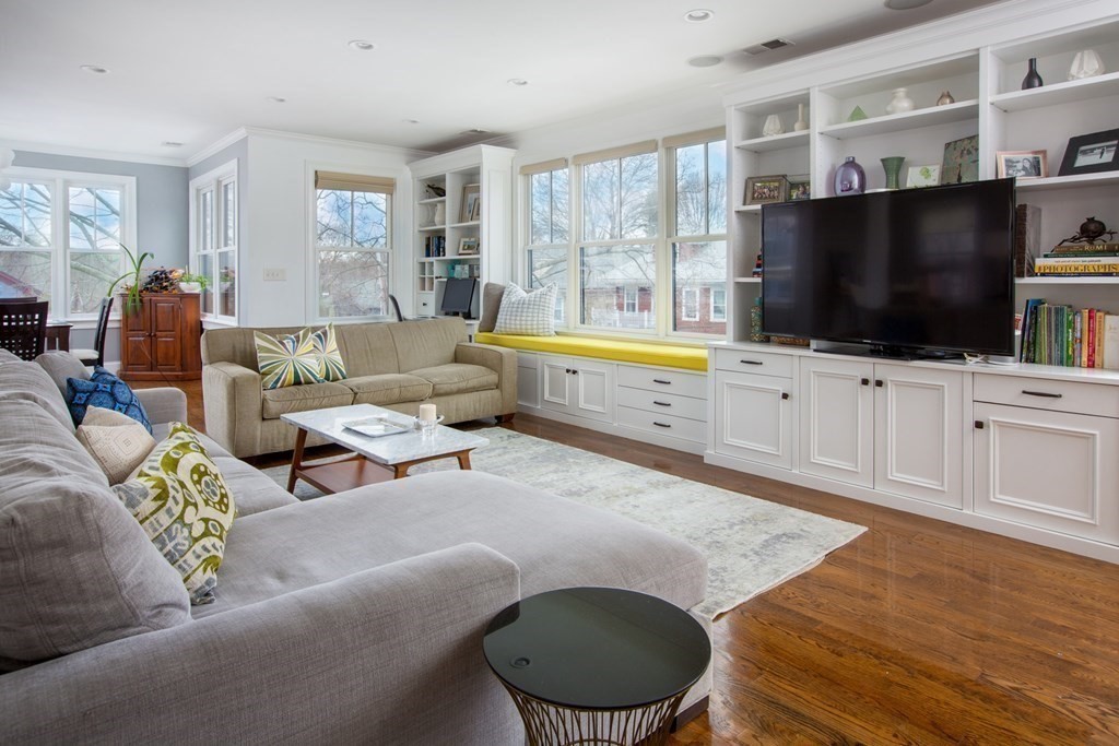 14 Castleton Street, Unit 2 Boston, MA 02130 - Photo 2 of 23 a living room with furniture and a flat screen tv