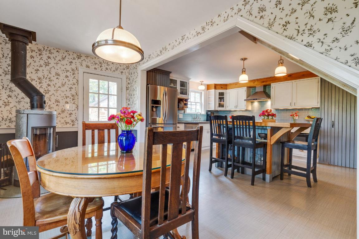 16191 Hamilton Station Road Waterford, VA 20197 - Photo 17 of 94 Wood stove in kitchen