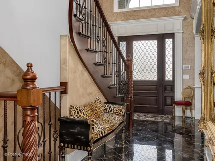 a view of entryway livingroom and hall