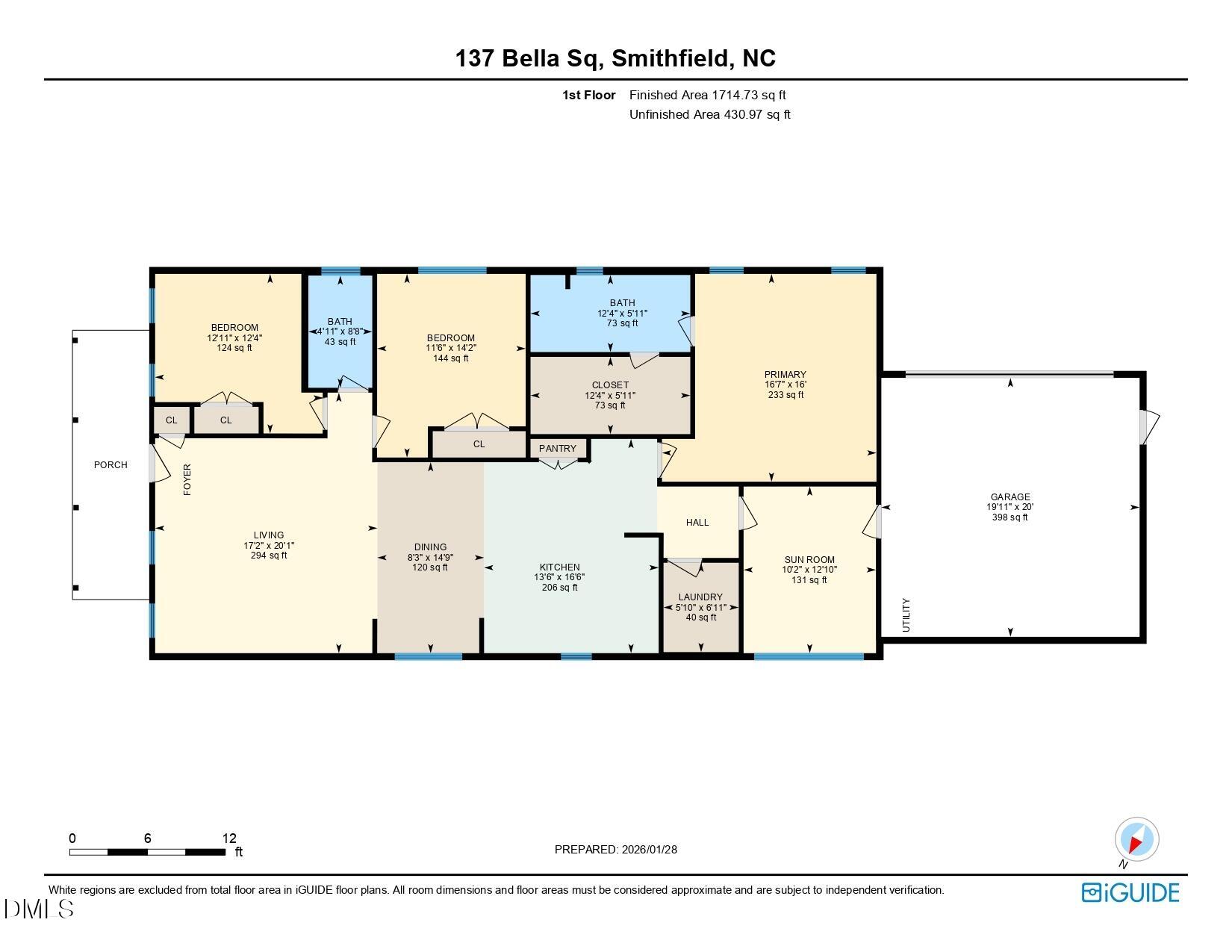 137 Bella Square Smithfield, NC 27577 - Photo 28 of 28 Floor Plan