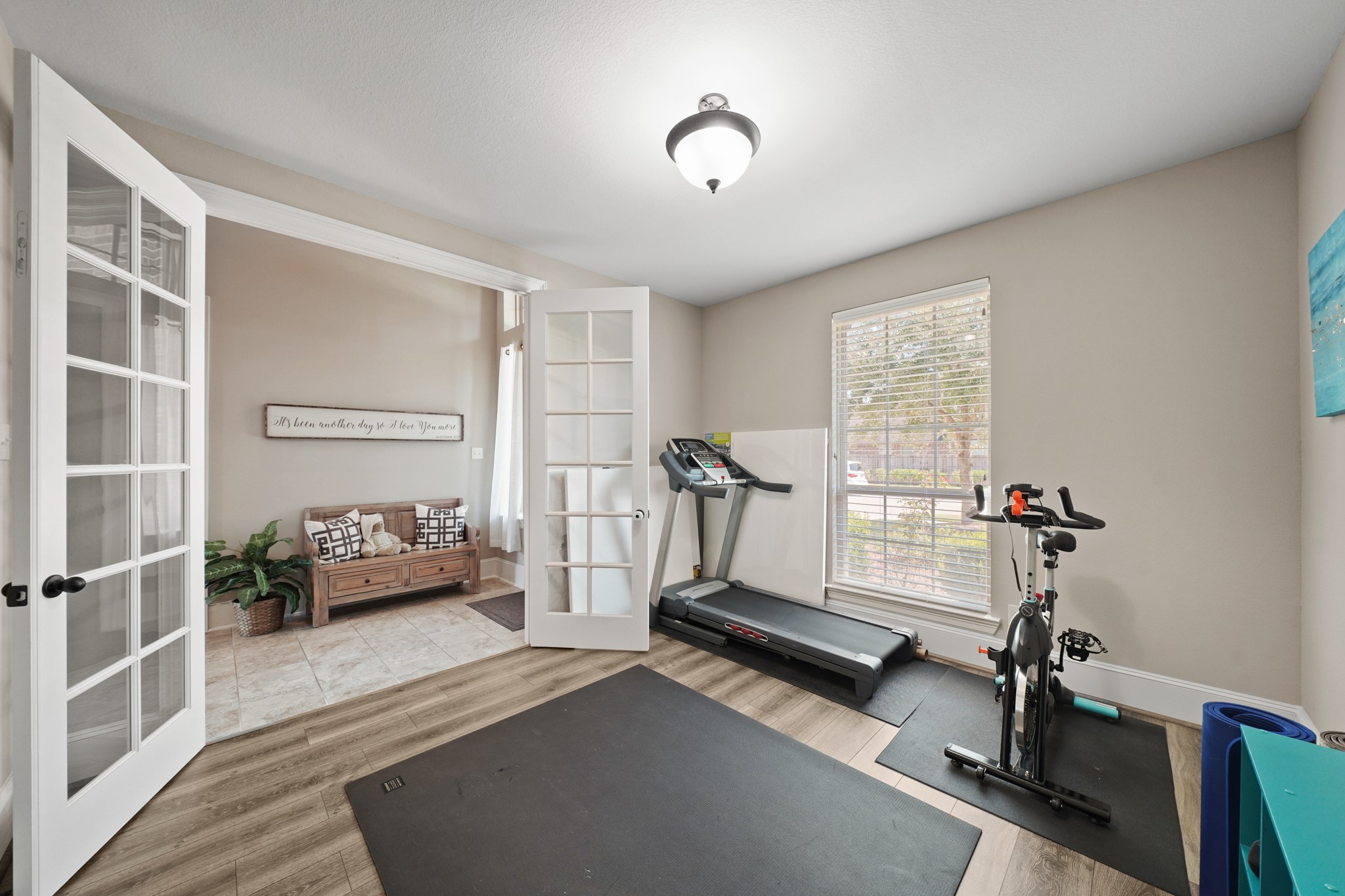 4210 Dalea Clover Lane Manvel, TX 77578 - Photo 19 of 38 a bedroom with furniture and windows