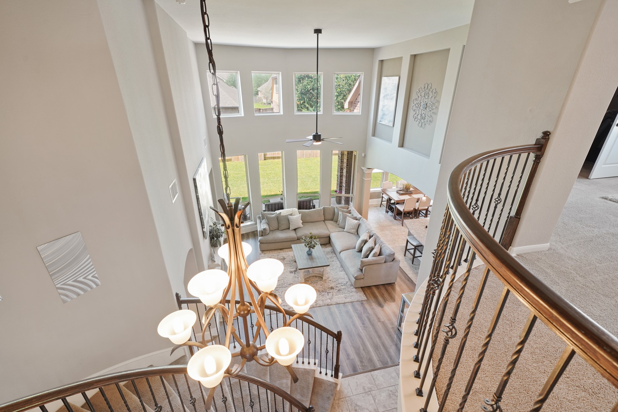 4210 Dalea Clover Lane Manvel, TX 77578 - Photo 24 of 38 a view of a dining room with furniture window and wooden floor